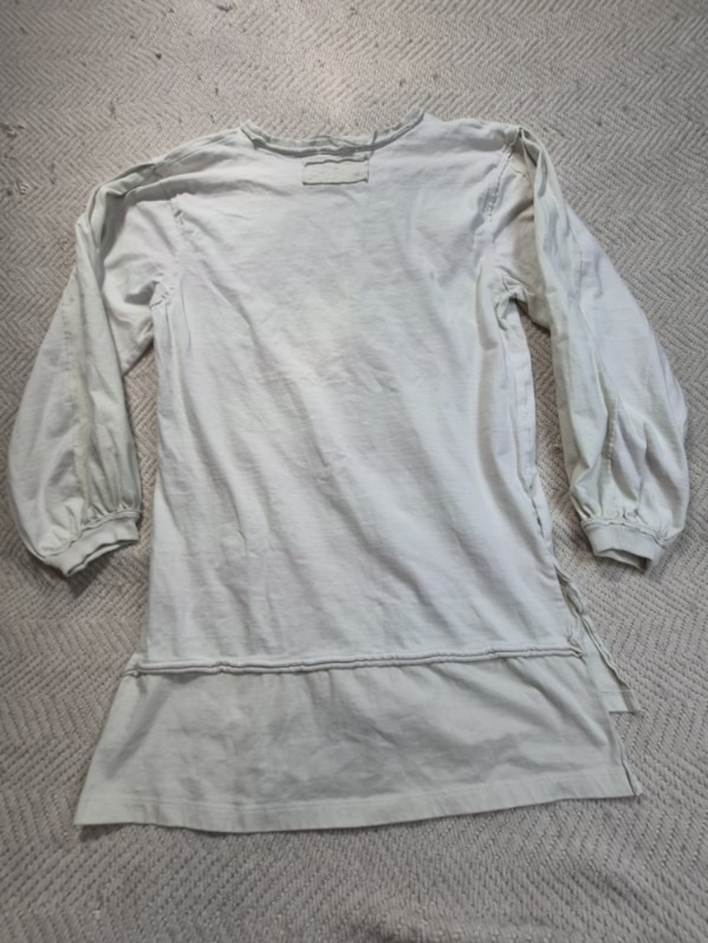 We The Free Cream Balloon Sleeve Long Sleeve Tunic - Picture 3 of 7